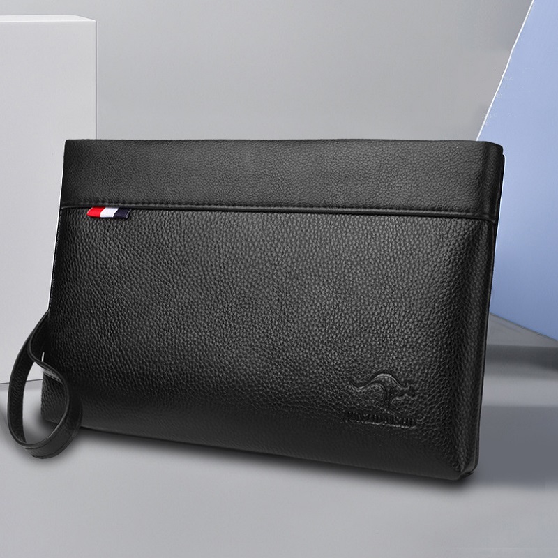 Leather Wallet Men - Мужская ручная сумка в деловом стиле,