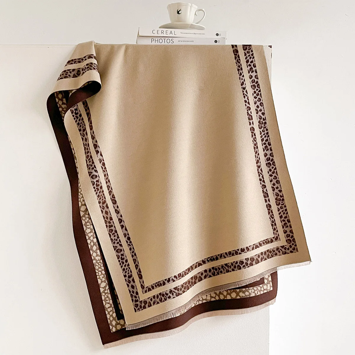 Зимний двусторонний теплый бол – обзор и цена Cashmere Scarf